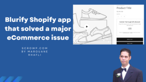 Blurify Shopify app that solved a major eCommerce issue