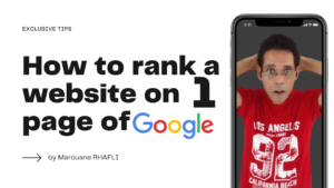 How to rank website on first page of Google