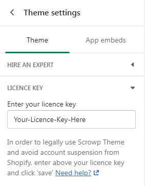 Licence Key Scrowp