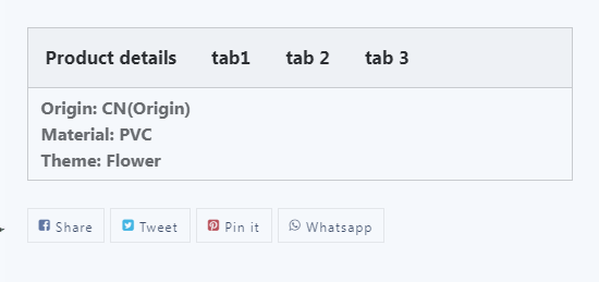 Product tabs in Scrowp theme