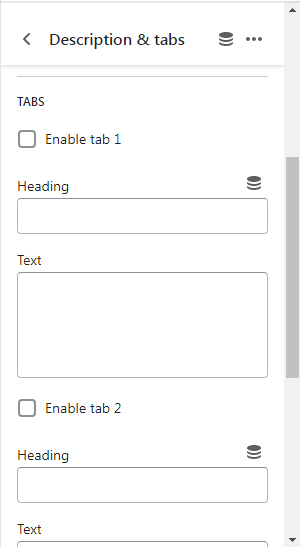 customize the tab section on Scrowp theme