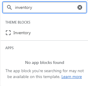 inventory block
