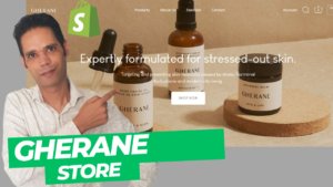 GHERANE Skincare Shopify store creation