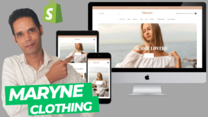 Maryne Clothing Shopify store setup