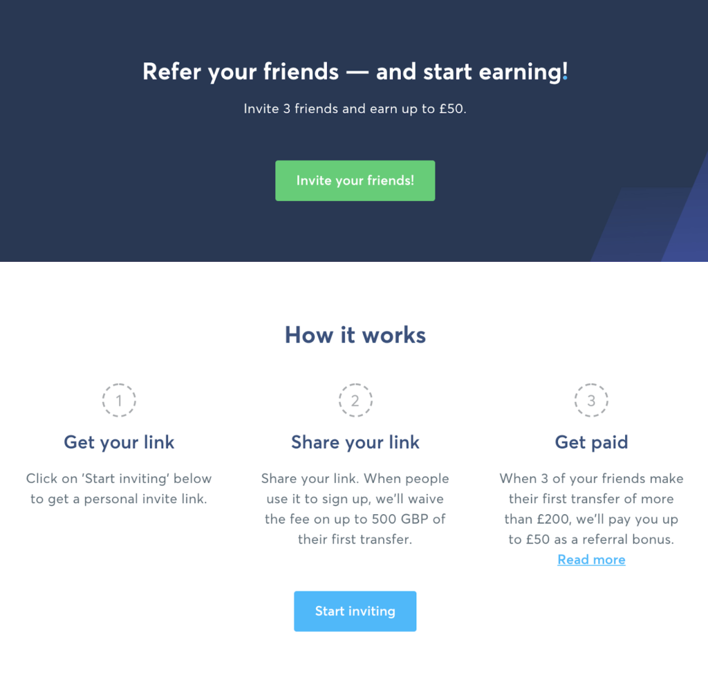 refer and earn transferwise
