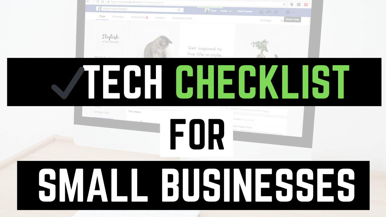 Tech checklist