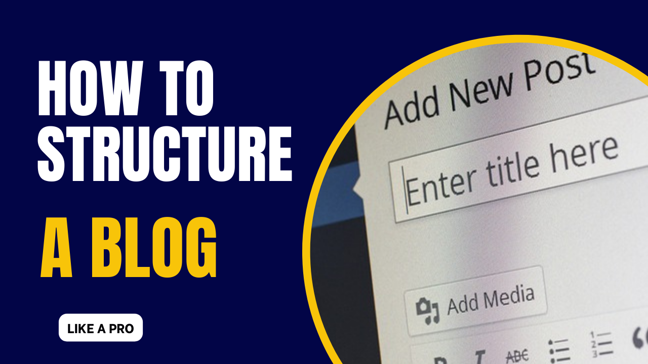 how to structure a blog post