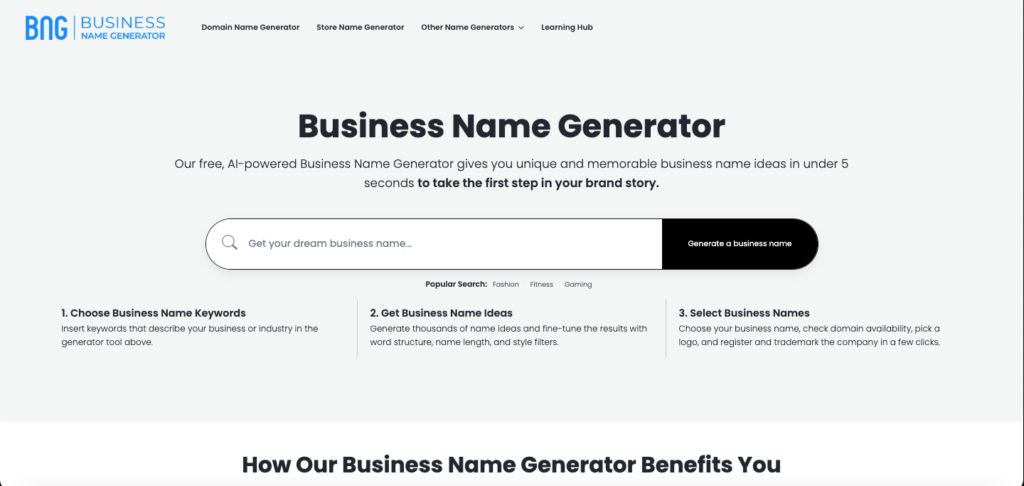 Business Name Generator