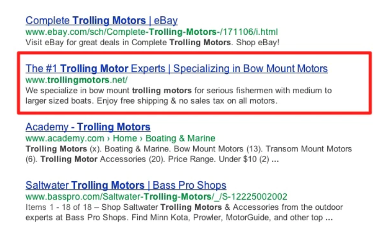 SERPs Search Engine Results Pages