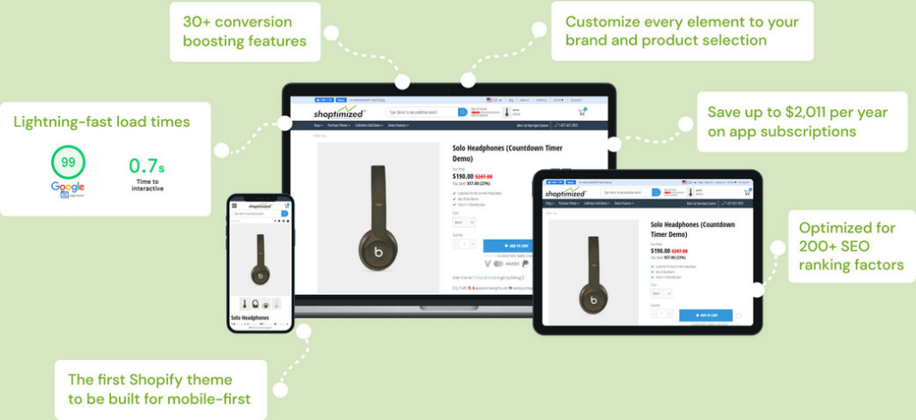 Shoptimized shopify theme