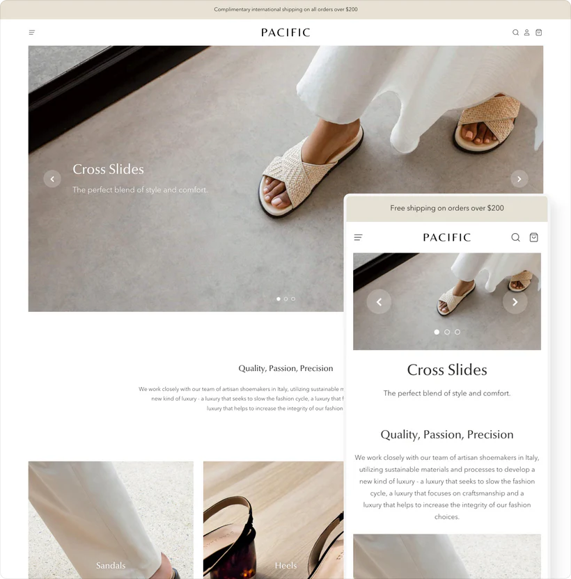 Pacific Shopify theme