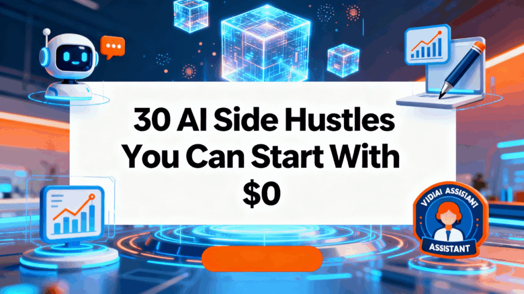 30 AI Side Hustles You Can Start With $0 in 2026 (Beginner-Friendly Guide)