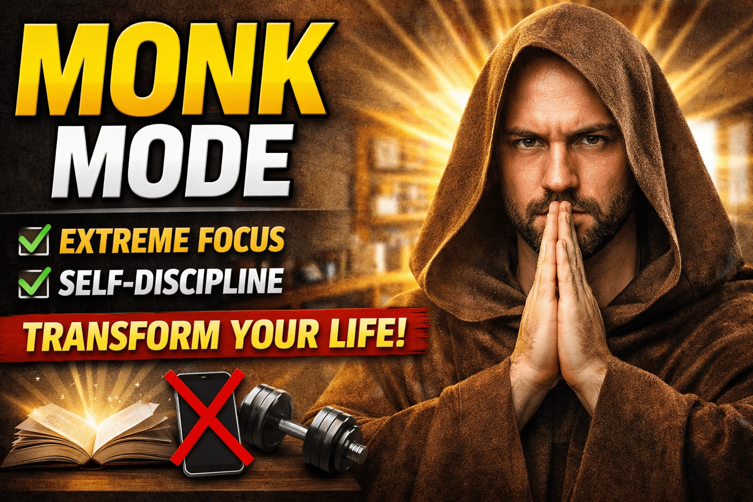monk mode , focus and discipline