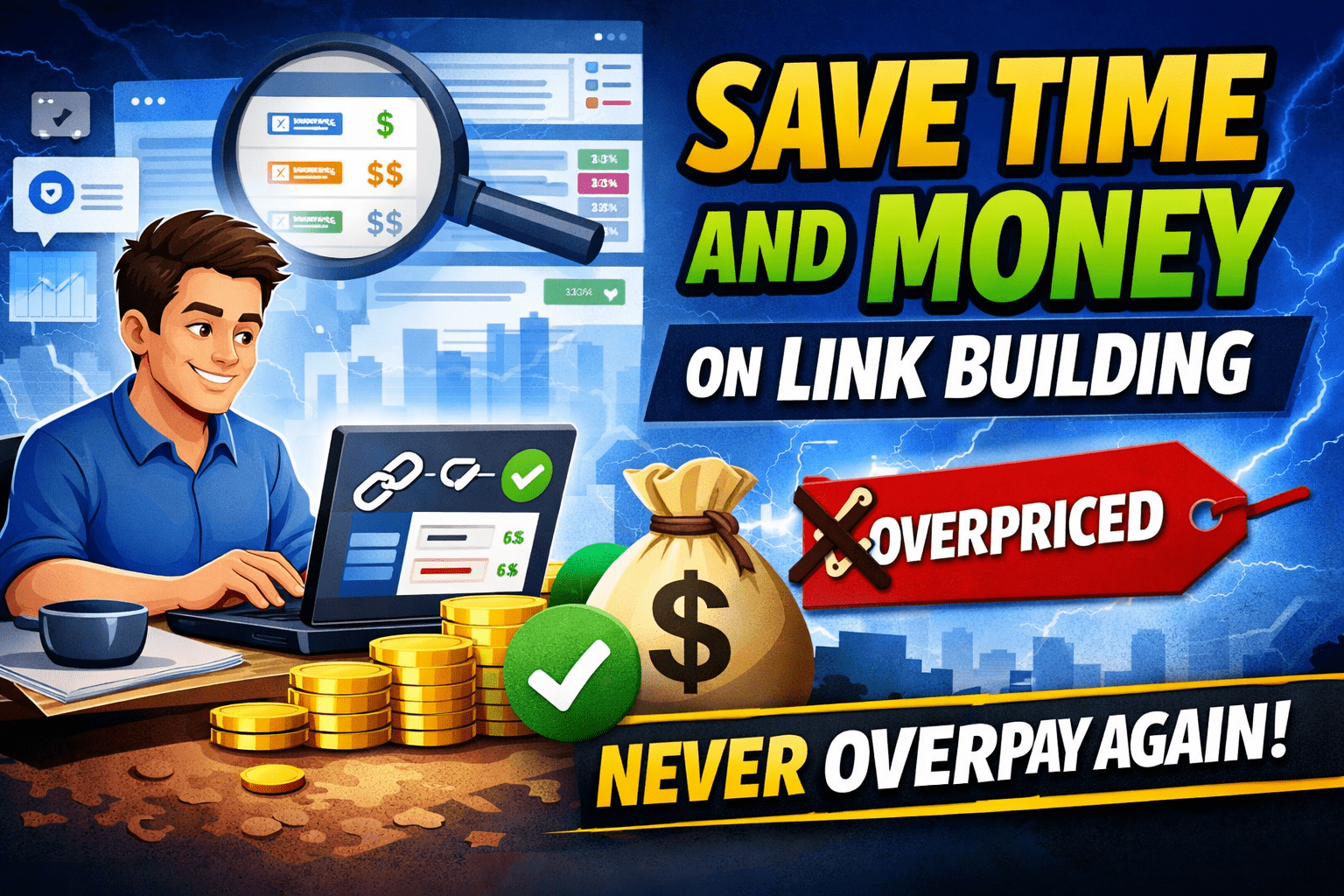 save money on link building