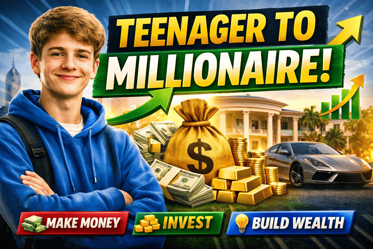 teenager aiming for wealth