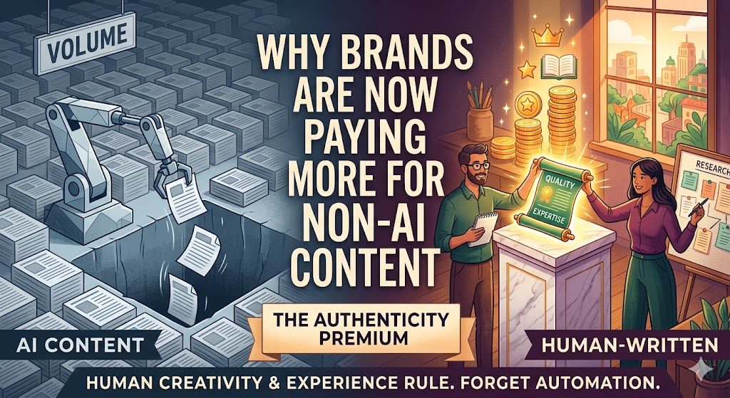 Why Brands Are Now Paying More for Non-AI Content