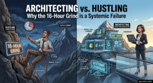 Architecting vs. Hustling: Why the 16-Hour Grind is a Systemic Failure